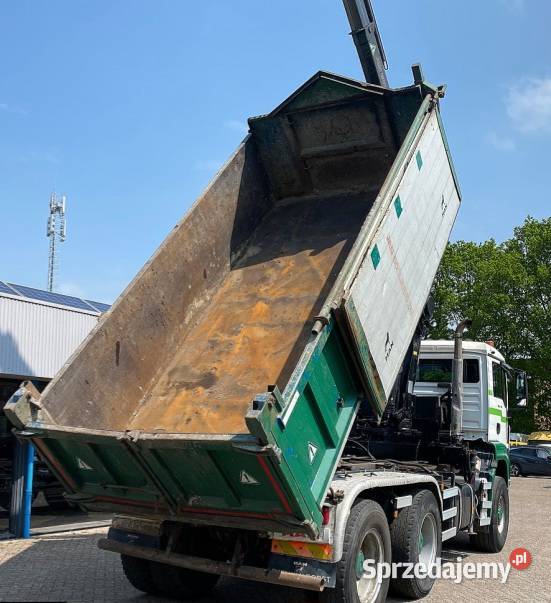 wywrotka 6x6 z dzwigiem Man TGS nie Warszawa