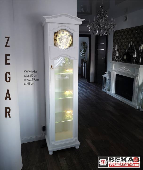 Śliczny Stylowy Zegar Stojący 50 Bekas Dąb śląskie sprzedam
