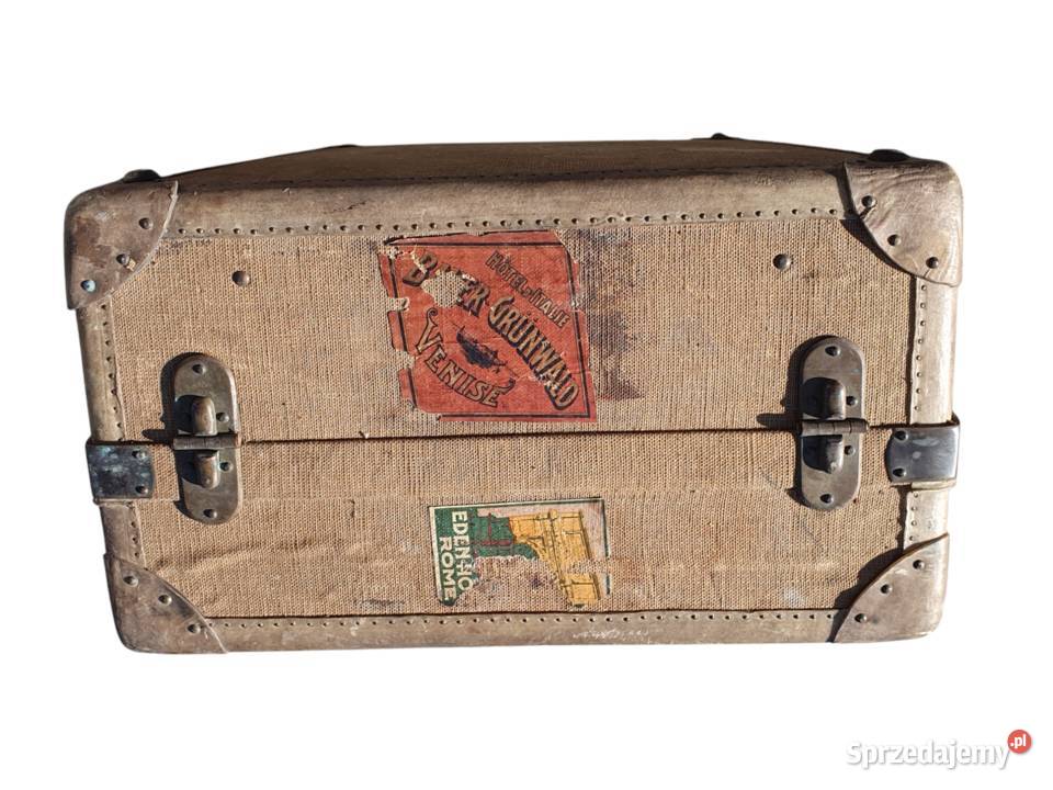 Stara przedwojenna walizka bagażowa Hofmann