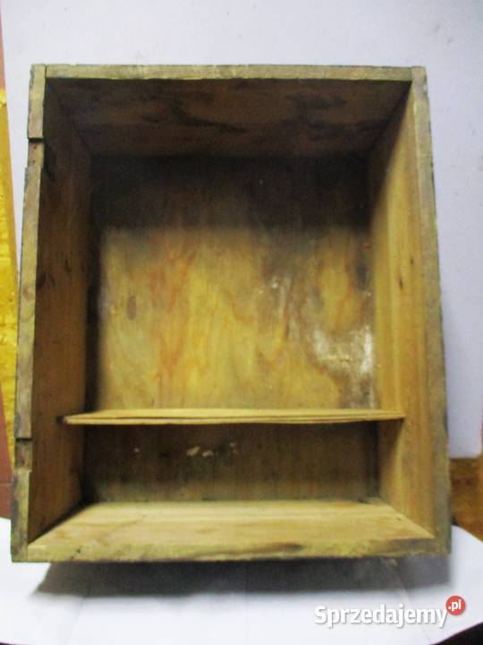 Stara Drewniana Szafka Skrzynia z Półką Nieporęt