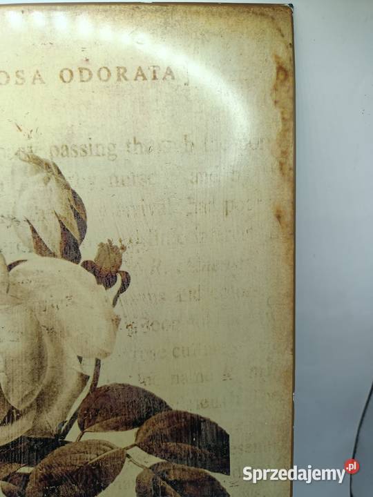 Szyld metalowy vintage znak reklama Tea Rose lubelskie Zamość