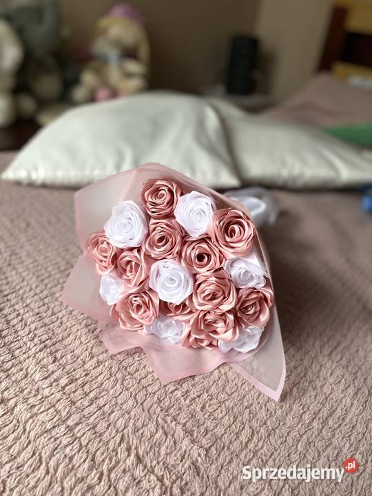 Róże ze wstążki kujawsko-pomorskie Brodnica sprzedam