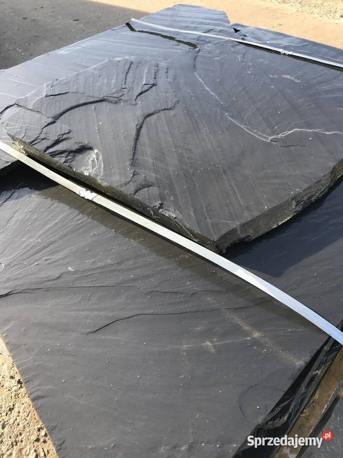 Czarny Kamień Płyty Kamienne na Schody Taras Stare Babice