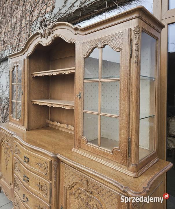 Stylowa komoda ludwikowska z nadstawką Brójce