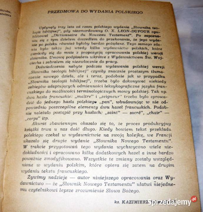 Słownik Nowego Testamentu Xavier LeonDufour Książki naukowe i popularnonaukowe