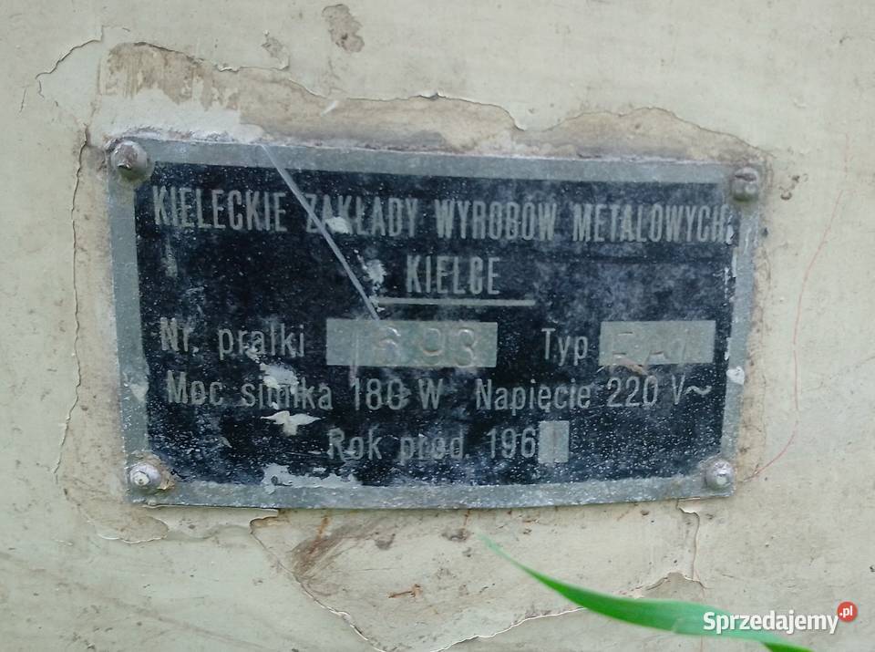 Pralka Frania 1967 Bydgoszcz