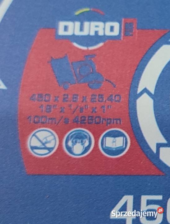 Tarcza diamentowa DURO 450 Chorzele sprzedam