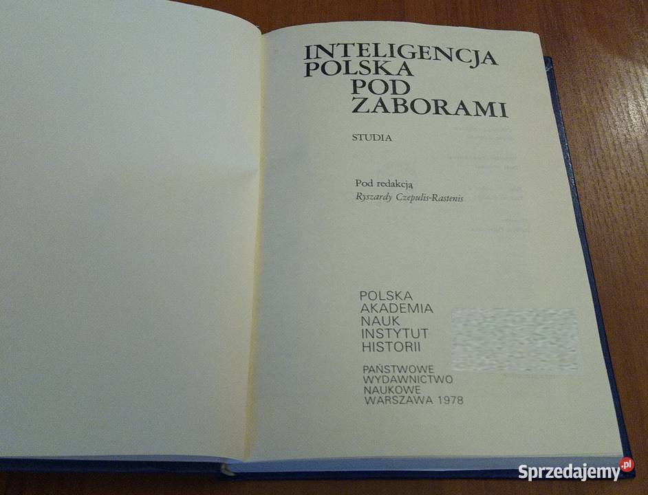 Inteligencja polska pod zaborami studia Ryszarda Gdańsk