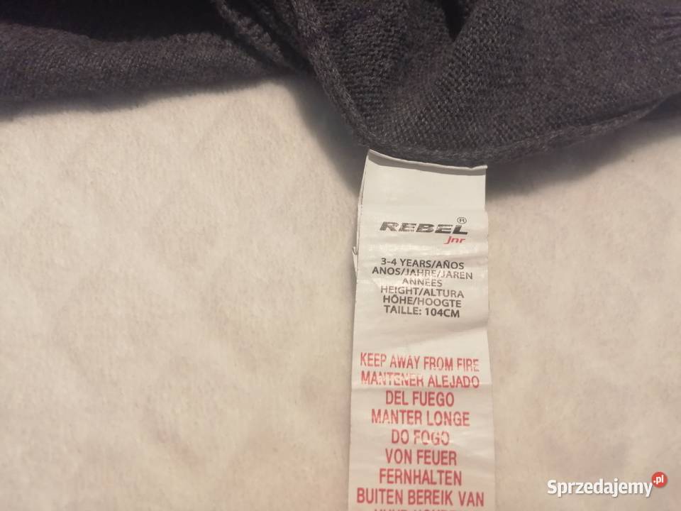 Bluzka cienki sweterek długi rękaw Rebel 104 śląskie Czeladź sprzedam