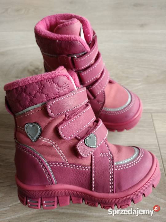 Buty kozaki śniegowce dziewczęce różowe Lasocki