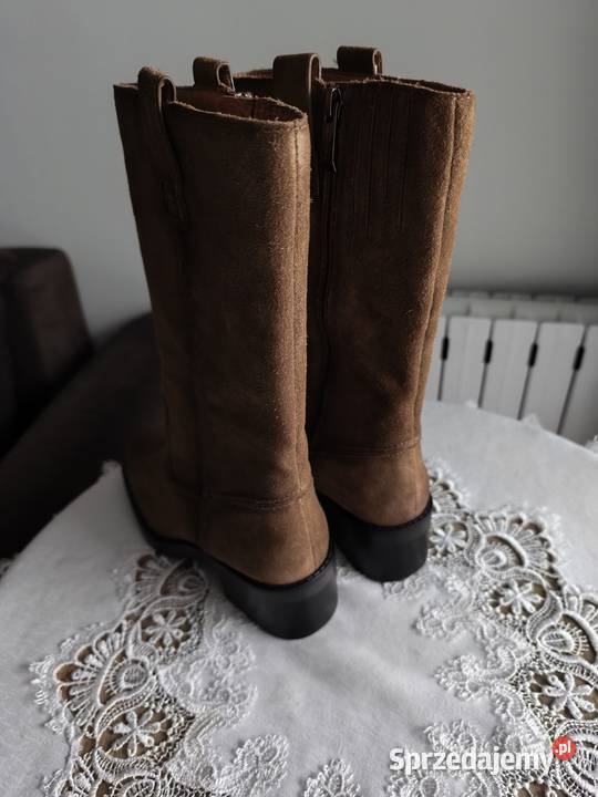 Skórzane kozaki tamaris 36 Pilzno