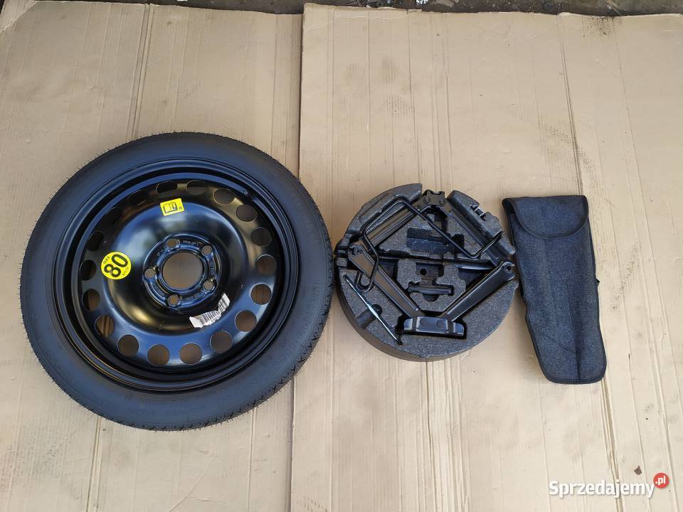 KOŁO DOJAZDOWE R16 5x115 OPEL ASTRA IV J ZESTAW Części samochodowe Miejska Górka