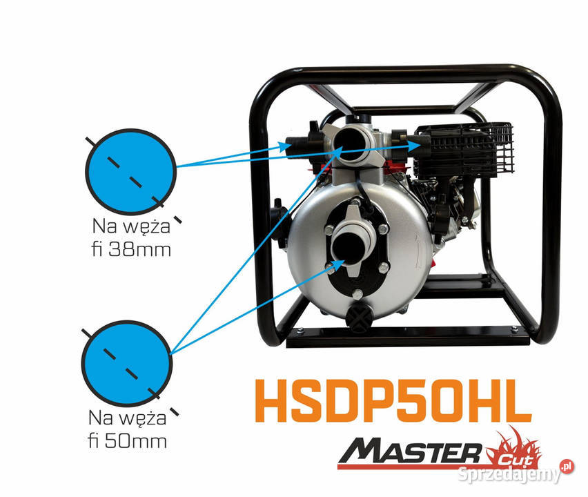 MASTERCUT HSDP50HL 3 MOTOPOMPA POMPA STRAŻACKA