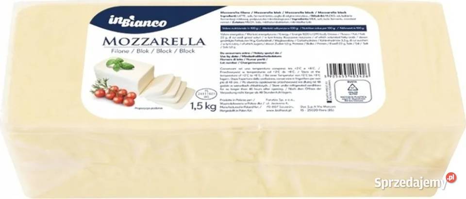 Mozzarella in Bianco 15 x 4 Świdnica