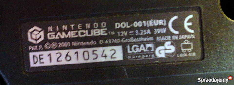 Konsola Nintendo Gamecube 12Gier Mario nie Kościan