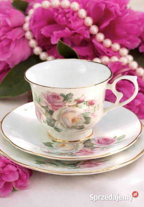 Porcelana zdobiona motywem róż Pabianice