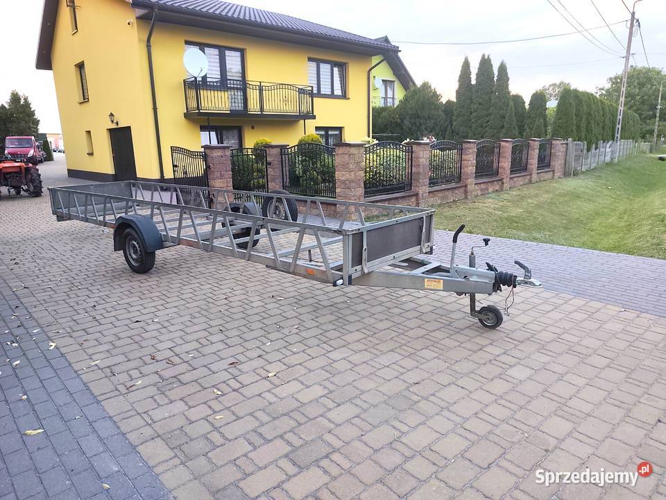 Przyczepa DŁUŻYCA ZAMOPS Hamowana 620 x 130 DMC Burtowe i plandeki Wodzisław