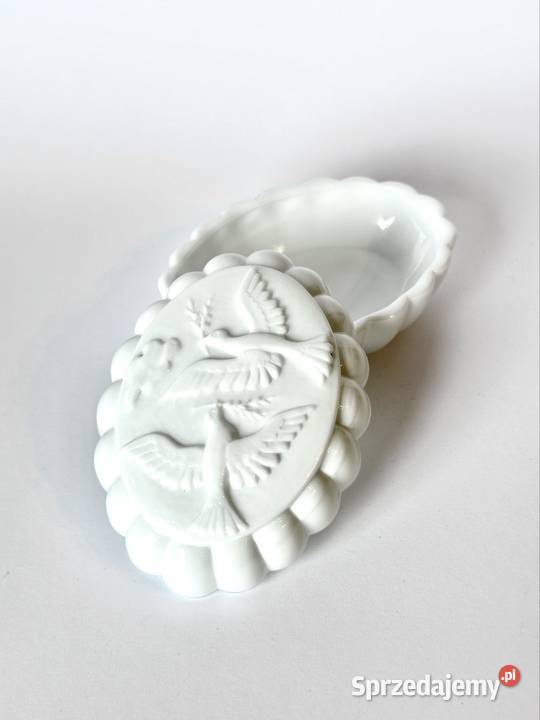 Czeskie szkło Art deco Przepiękna duża szkatułka Warszawa