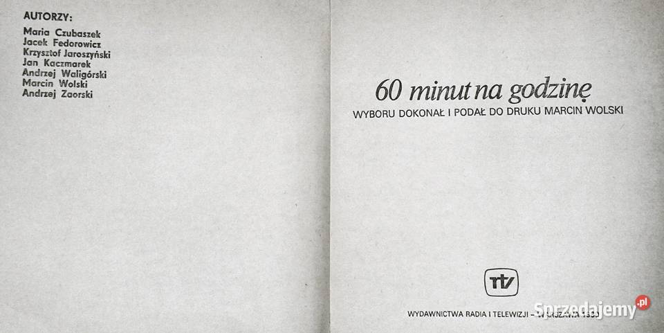 60 minut na godzinę Maria Czubaszek Jacek