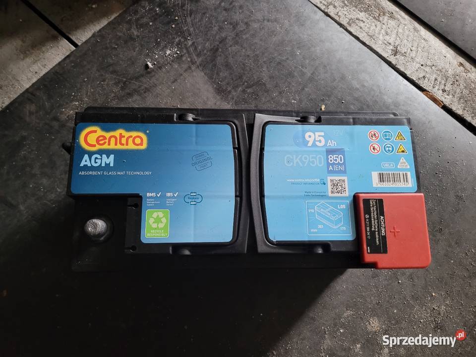 Sprzedam akumulator Centra AGM 95Ah 850A Akumulatory kujawsko-pomorskie Rypin
