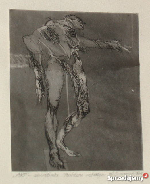 Akwatinta Gregorczyk 1984 r Malarstwo Tarnów