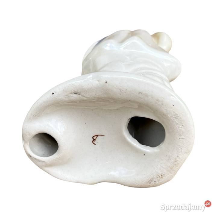 Porcelitowa figurka gęsiarki ręcznie malowana Warszawa
