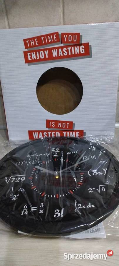 Zegar ścienny z działaniami matewmatycznymi Lublin
