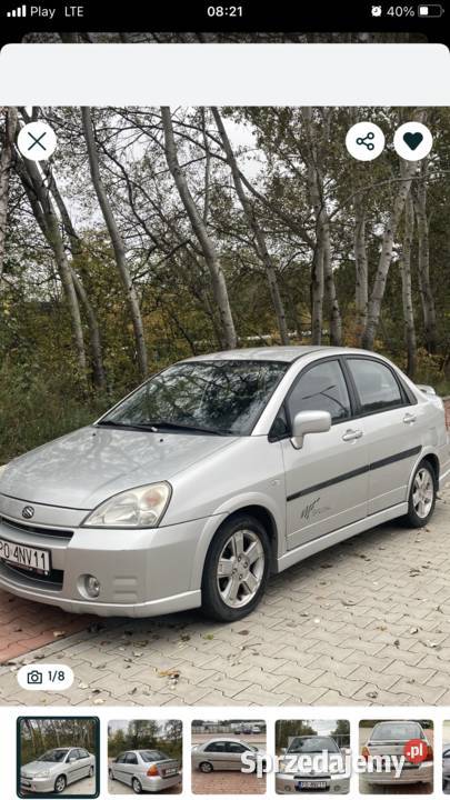 Suzuki liana 16 benzyna klima mały przebieg 2 Poznań