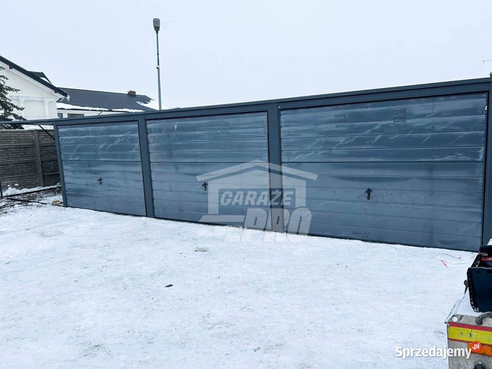 Garaż Blaszany 9x6 wiata 3x6 3x Brama uchylna 394zł/m2 Lubartów