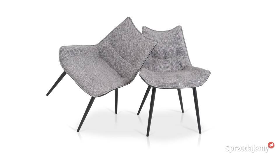 Krzesło OCTA Skóra Tkanina Metalowe Nogi Wanat Gliwice