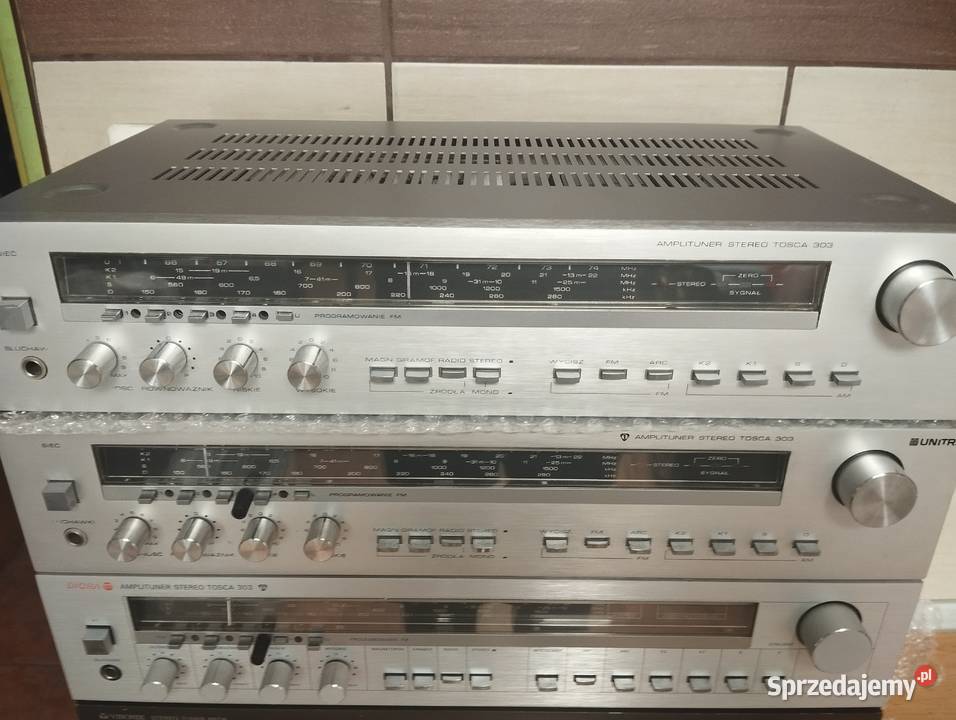 Amplituner Radio stereo Toscqa AWS 303 renowacji Wzmacniacze i pokrewne Zabrze