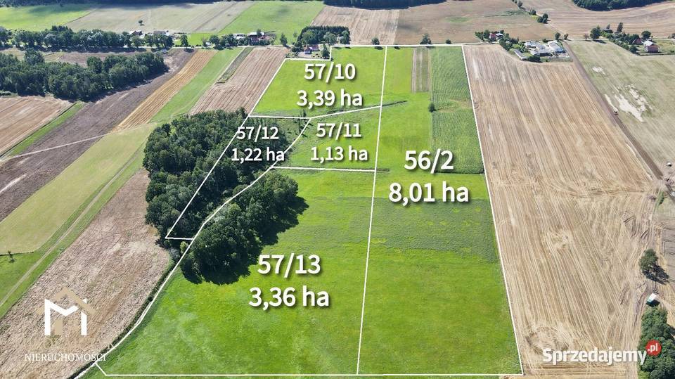 Działki rolne 18 ha kawałek lasu Masuny sprzedam