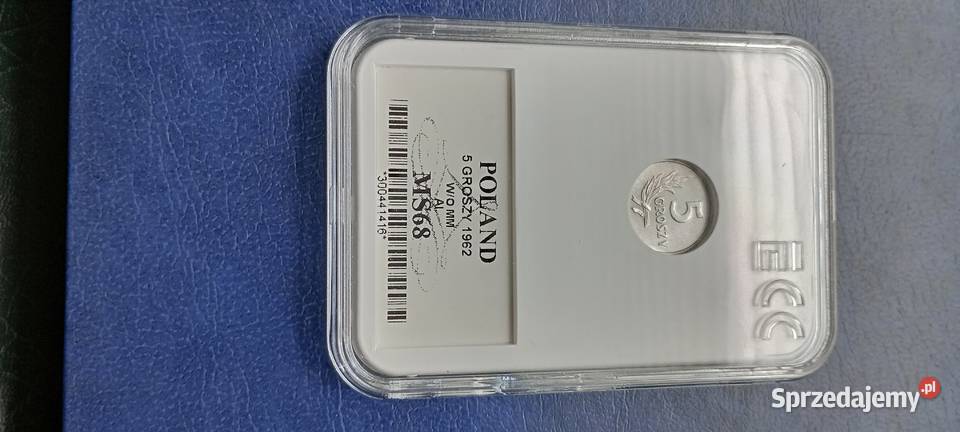 Stare monety 5 groszy 1962 MS68 PRL Polska Lesko