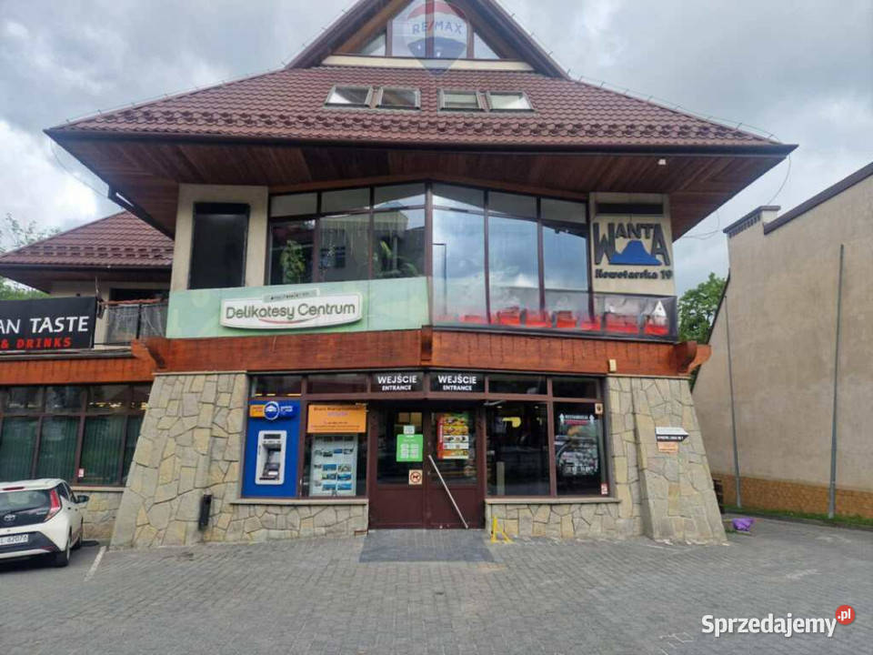 ZAKOPANE LOKAL USŁUGOWY 307 m POD MARKET Wynajem