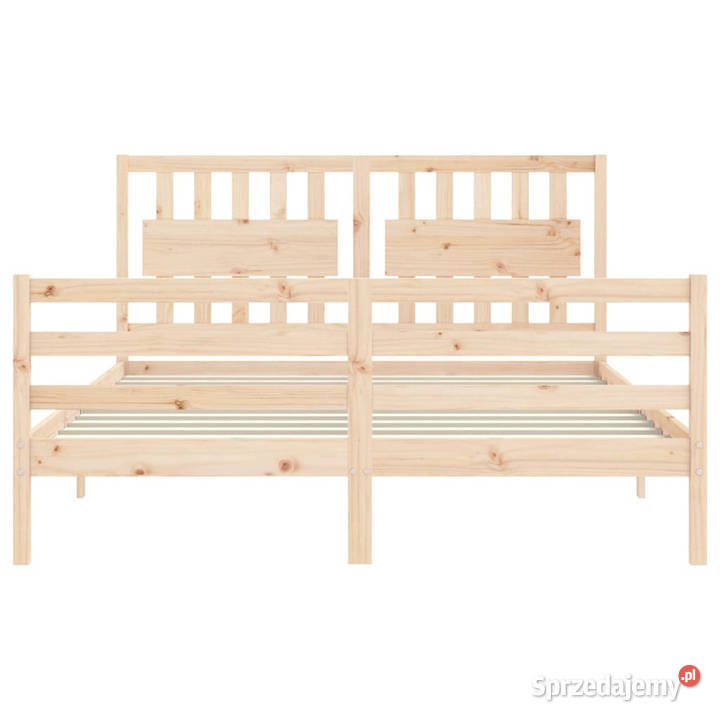 Rama łóżka z wezgłowiem lite drewno 160x200 Warszawa sprzedam