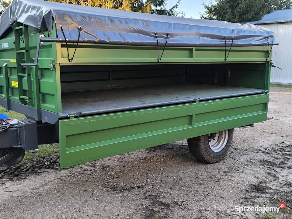 Przyczepa 1osiowa niemiecka BRUNS wywr3str Nowa Przyczepy rolnicze Maszyny rolnicze Lichty