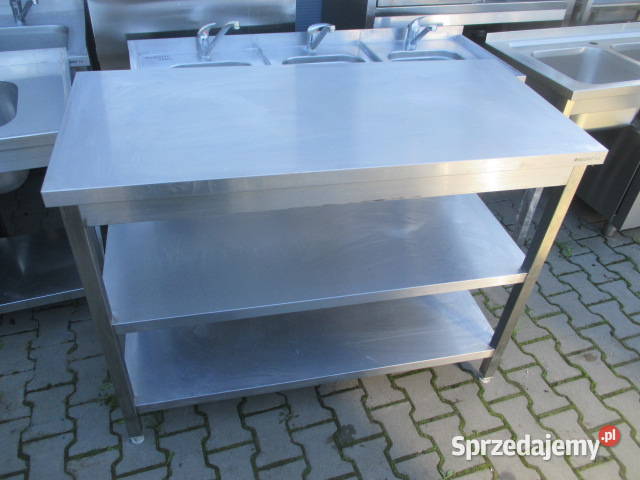 Stół Gastronomiczny Centralny Z 2 Półkami Ostrów Wielkopolski