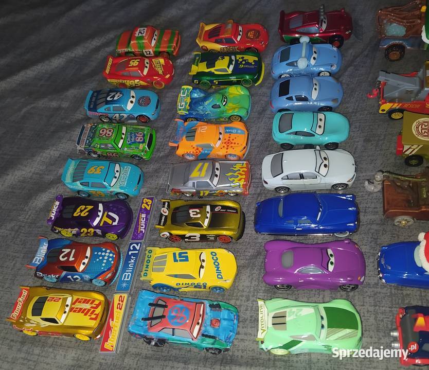 Disney Pixar Cars Auta Mattel 56 sztuk 6 lat+ Samochody i pojazdy pomorskie sprzedam