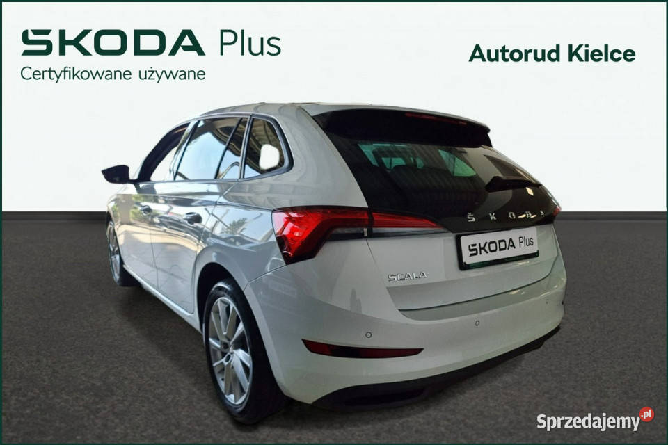 koda Scala Style 10TSI 110 DSG 1WŁ SalonPL biały Kielce