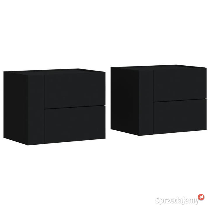Wiszące szafki nocne 2 czarne 45x30x35 WM848328 Warszawa