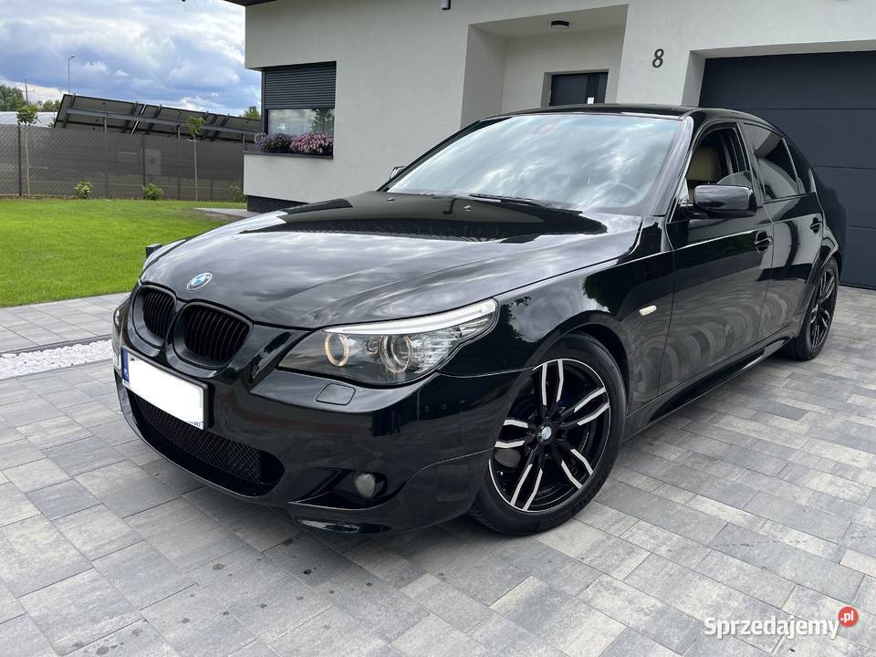 BMW E60 525D Mpakiet Czarna Sedan Manual Toruń