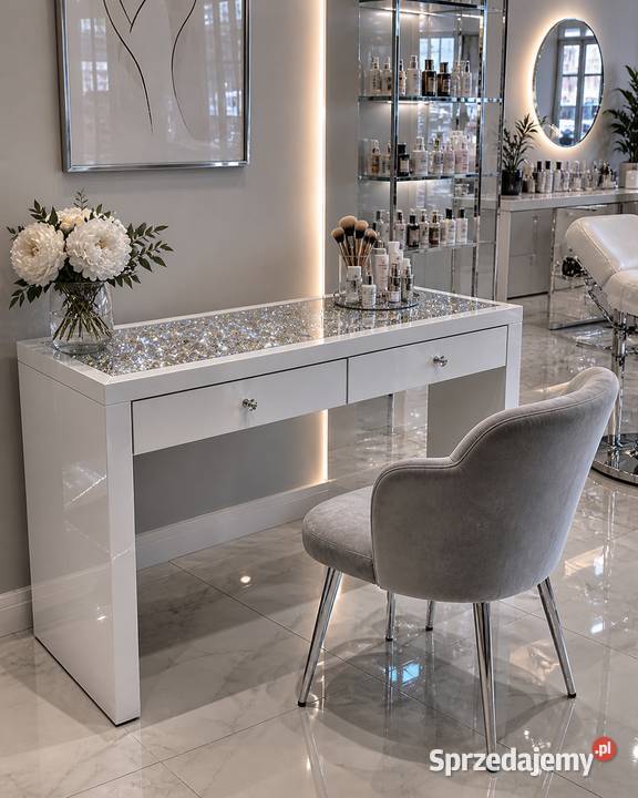 Biała toaletka konsola Glamour Premium z Golkowice sprzedam