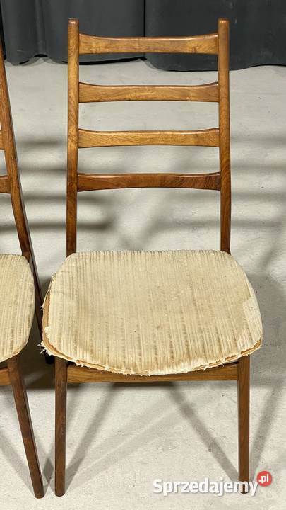 Komplet 5 krzeseł vintage Casala Niemcy lata 60 Meble Gryfice