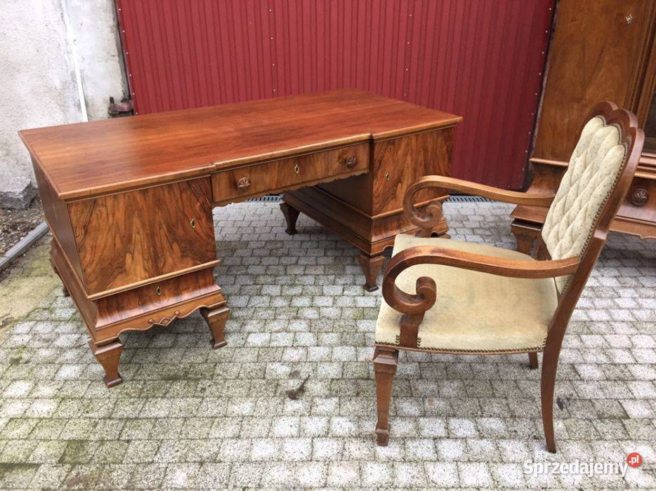 ART DECO 1930 komplet gabinetowy Antyki, Sztuka, Kolekcje Wrocław