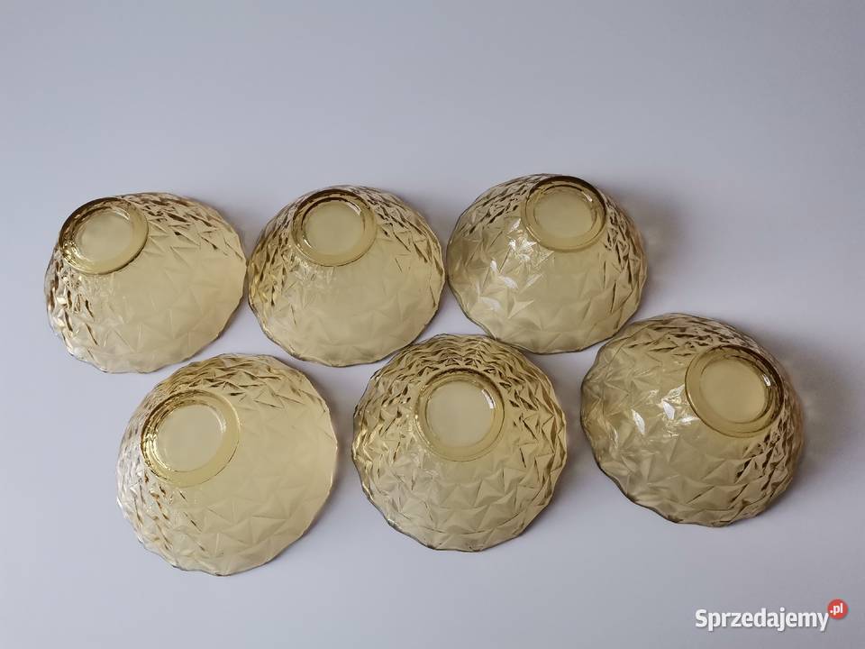 Stare nieużywane miseczki kompotierki 6 Trójkąty Katowice