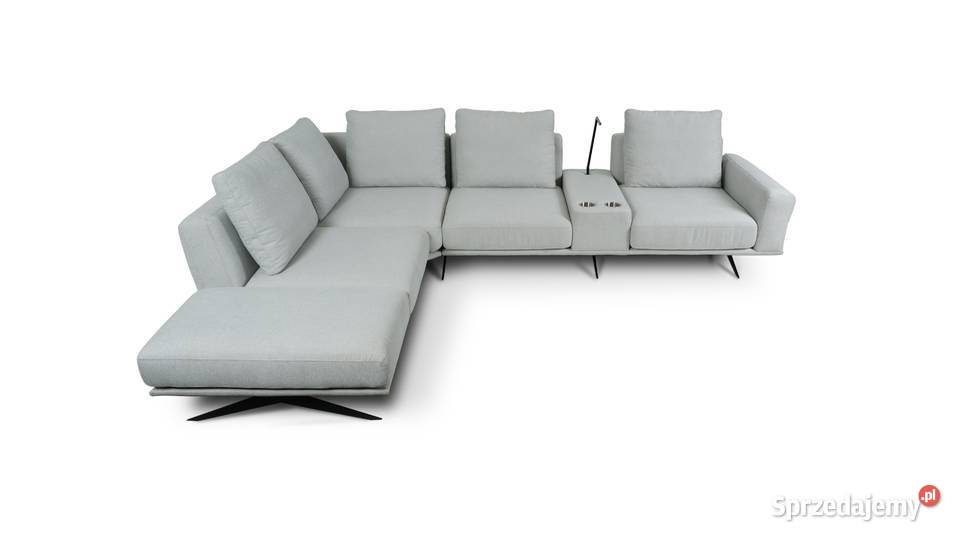 Narożnik Sines z barkiem w tkaninie NURIEL 300 343cm Woźniki