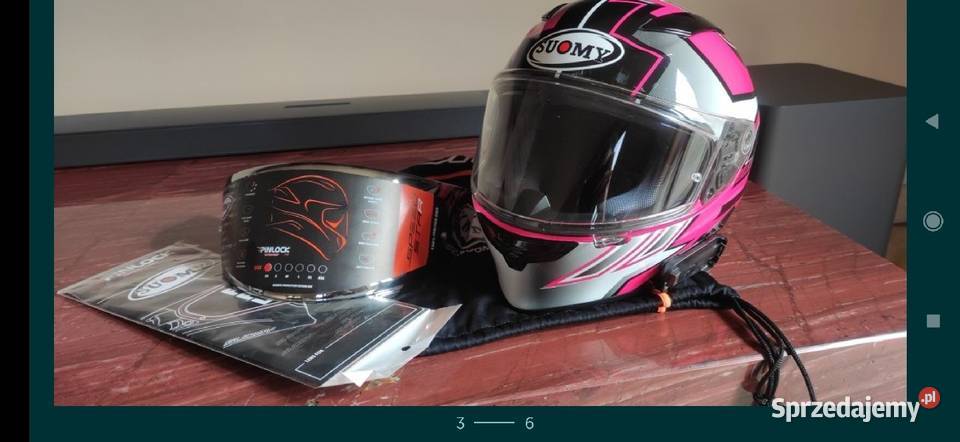 Kask motocyklowy suomy XS damski Orzech