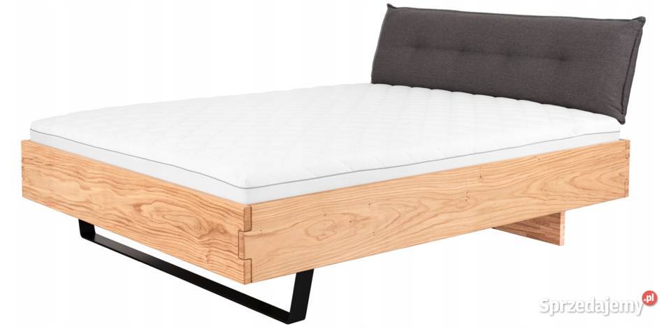 Łóżko Loftowe Dębowe Pikowane SANNY 140x200 Łódź