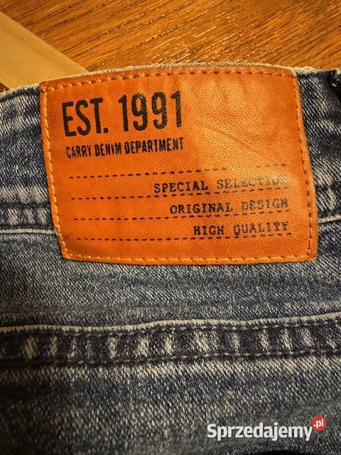 Jeansy męskie Carry 3032 granatowe z Odzież i bielizna męska Częstochowa