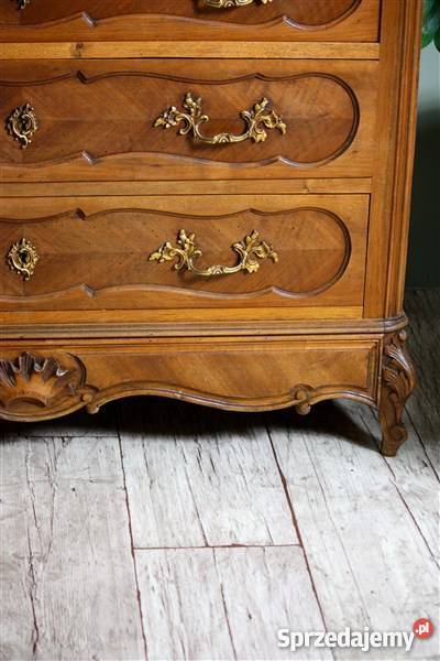Francuska komoda toaletka z rocaille Antyki, Sztuka, Kolekcje Poznań